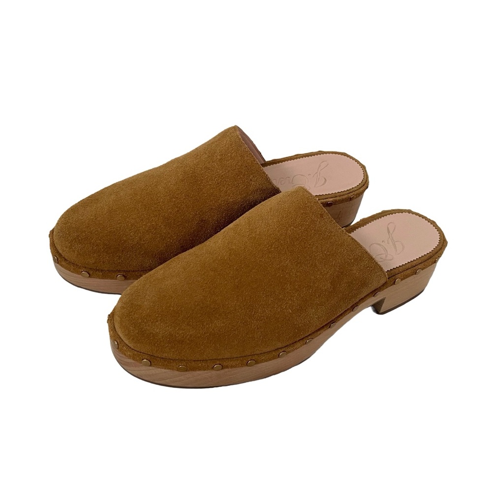 J. Crew Tan Suede Slip-On Clogs - Picture 2 of 7